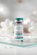 Tirzepatide 5mg/3mL research peptide vial by Pretty Peptide Co